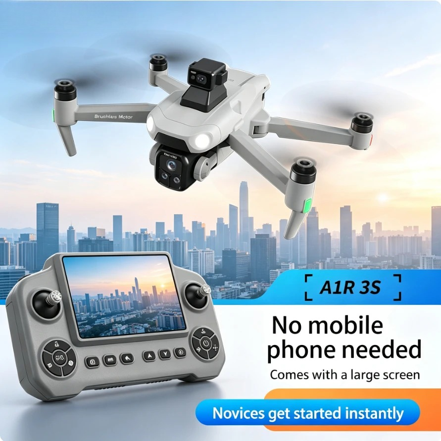 Fpv Brushless Rc Drone 4K - Oryginalny składany dron A1R3S GPS z