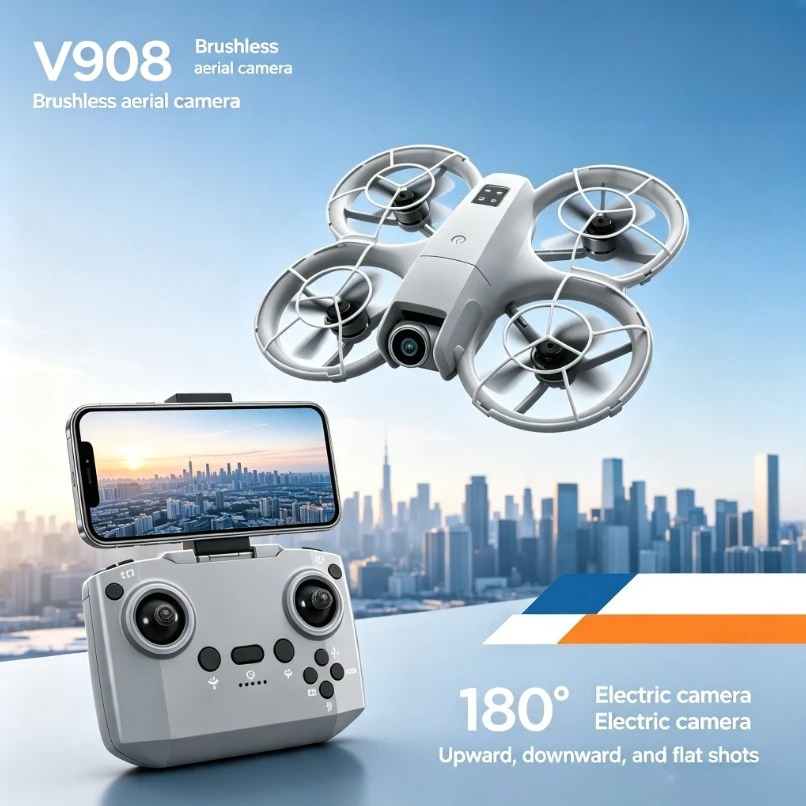 Oryginalny składany dron GPS V – Fpv Brushless Rc Drone 4K recenzja i cena